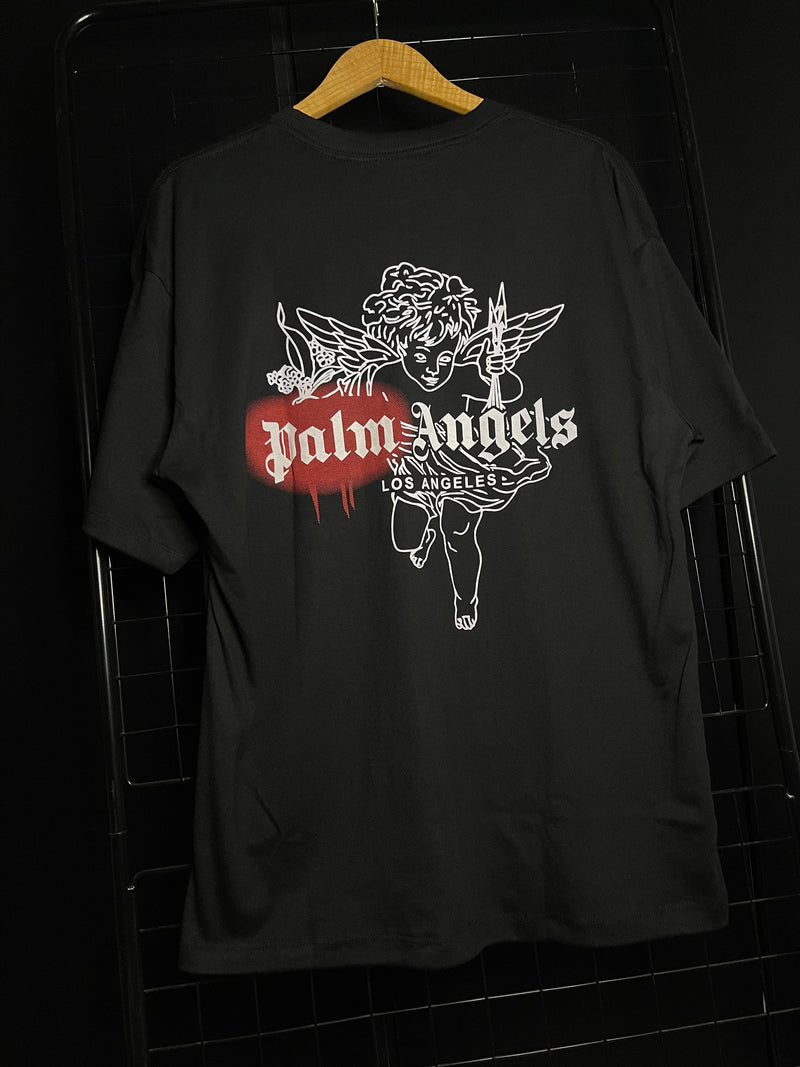 CAMISETA OVERSIZED PALM ANGELS 'LA' - PRETO