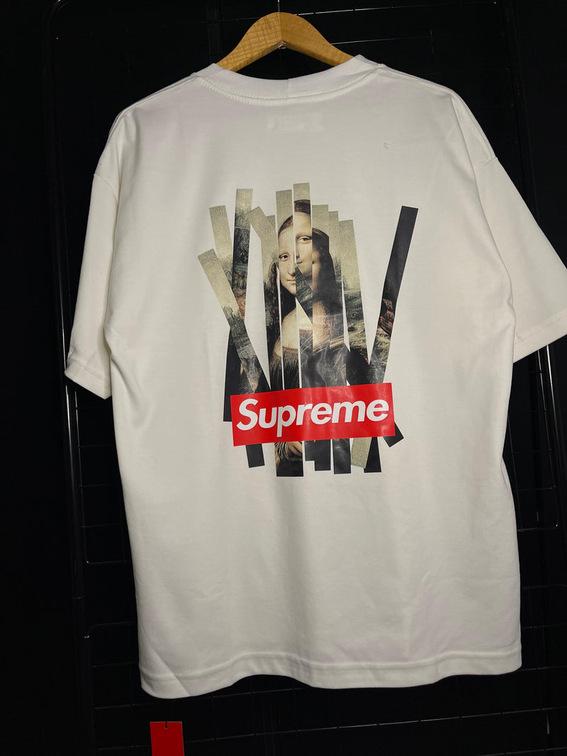 CAMISETA OVERSIZED SUPREME 'MONALISA' - OFFWHITE