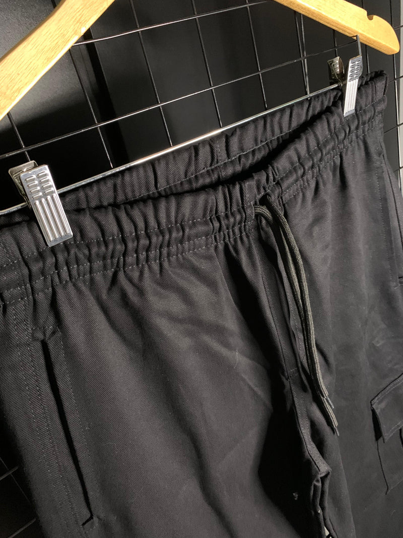 Calça Cargo Sarja Lisa - Preto