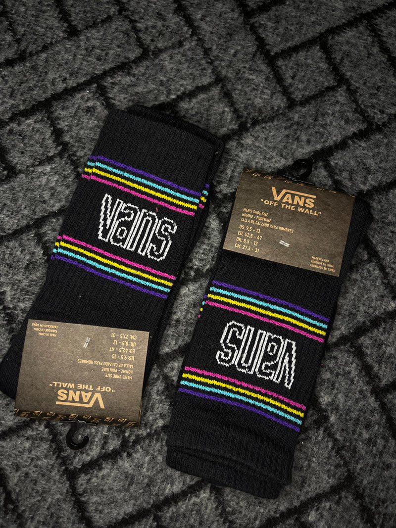 MEIAS VANS "RAINBOW" - PRETO