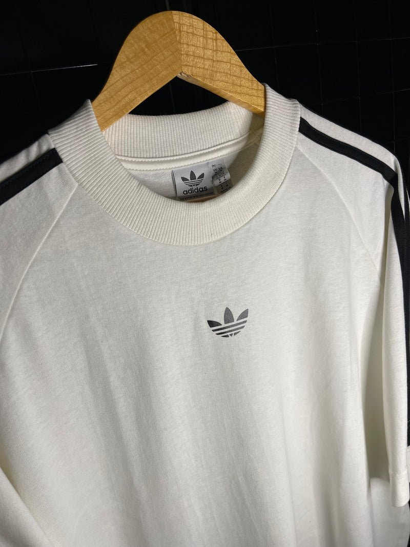 CAMISA OVERSIZED ADIDAS 3 LISTRAS - BRANCO