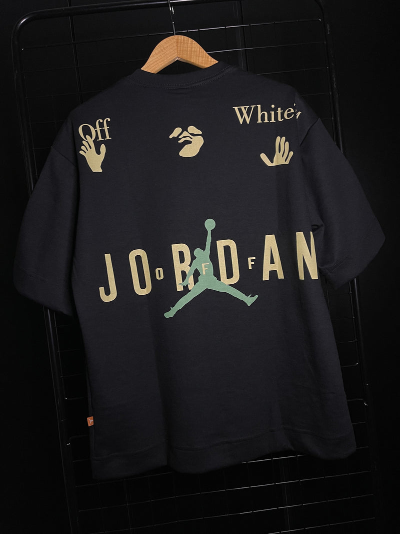 CAMISA OVERSIZED JORDAN X "OFF-WHITE - PRETO