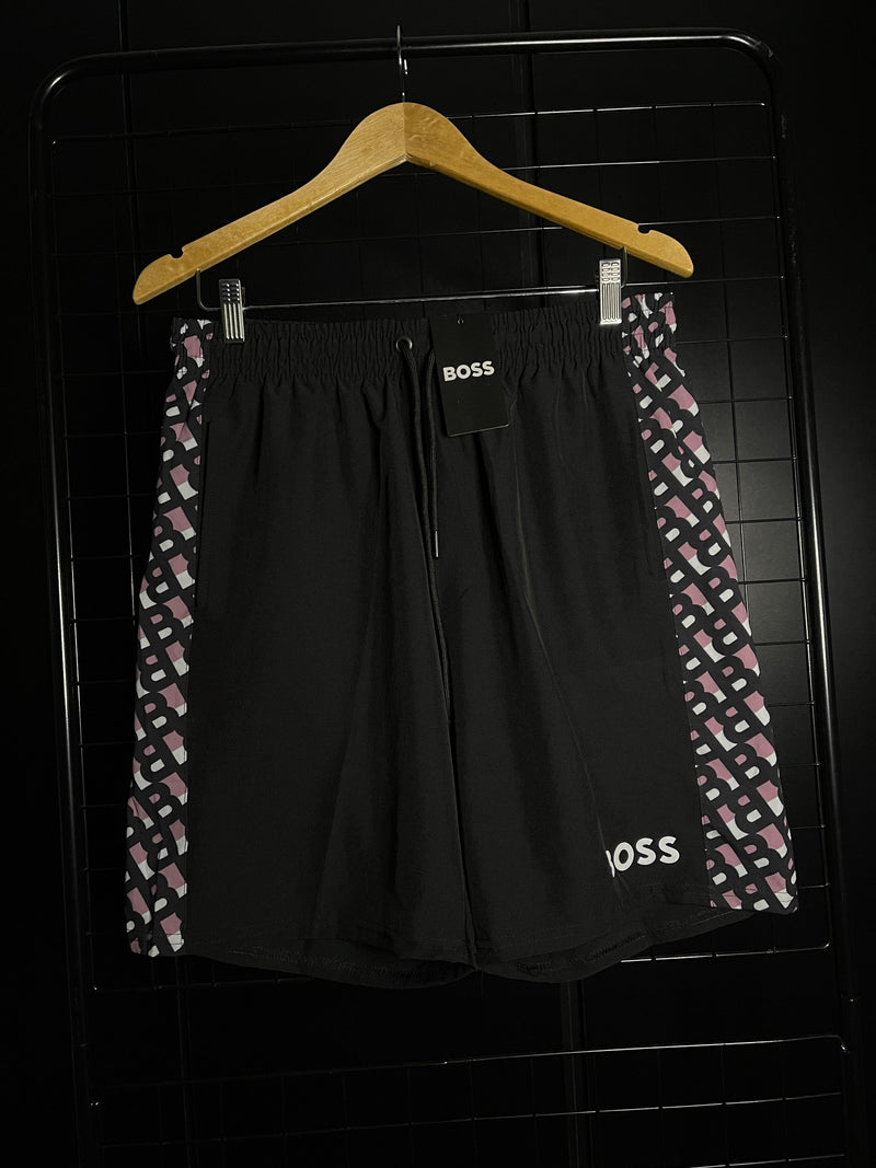 SHORTS HUGO BOSS LISTRA - PRETO