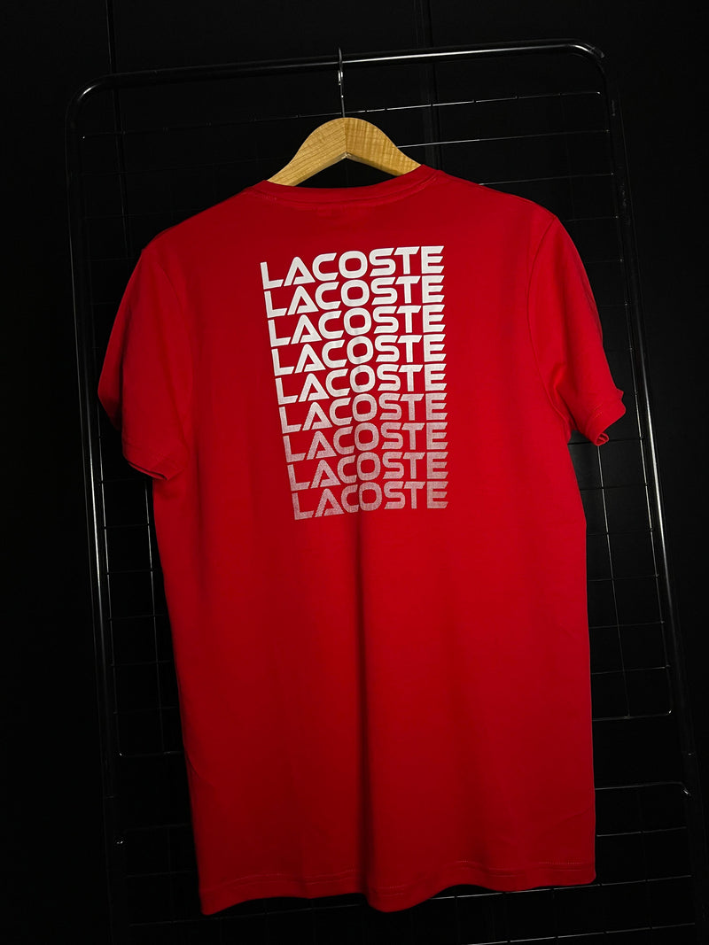 CAMISETAS LACOSTE 'FADE' - VERMELHO