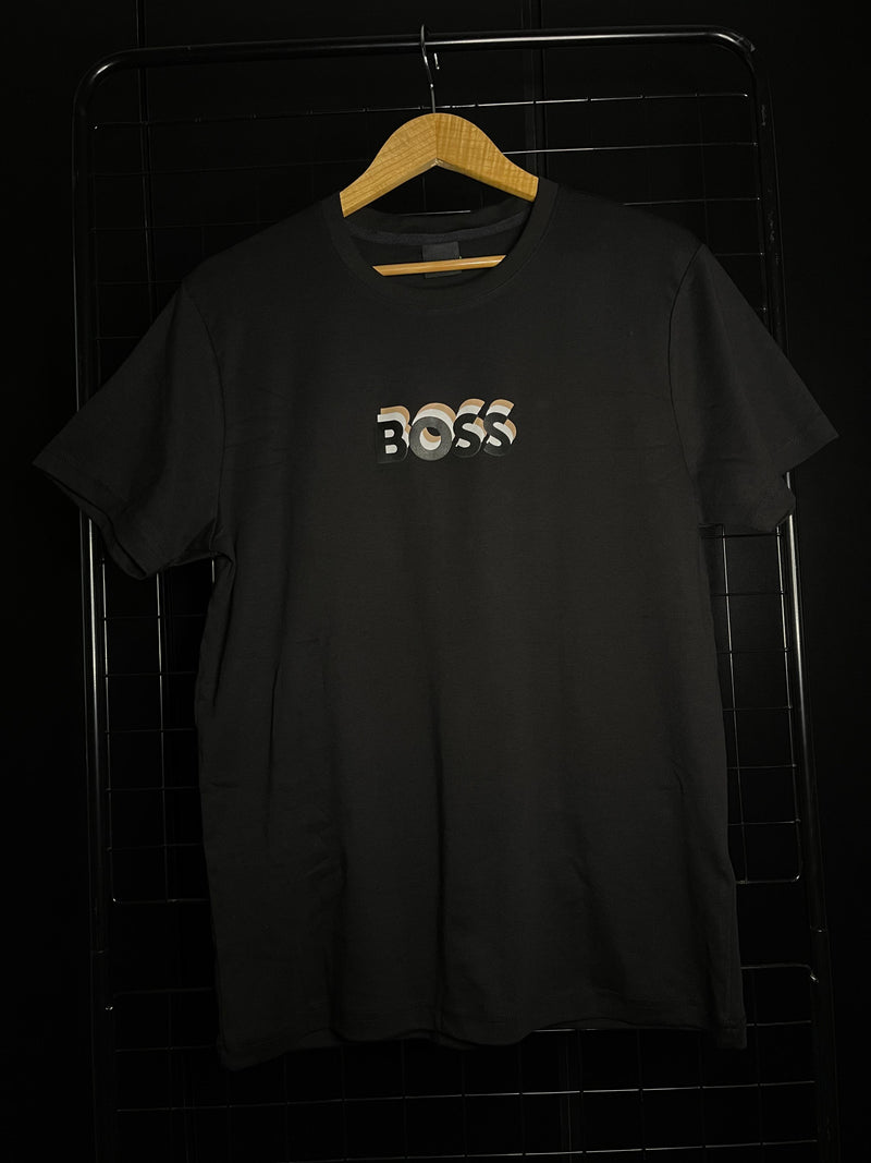 CAMISETA HUGO BOSS '3 COLOURS' - PRETO