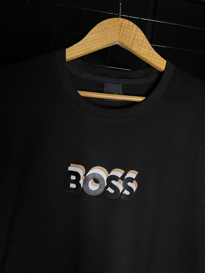 CAMISETA HUGO BOSS '3 COLOURS' - PRETO