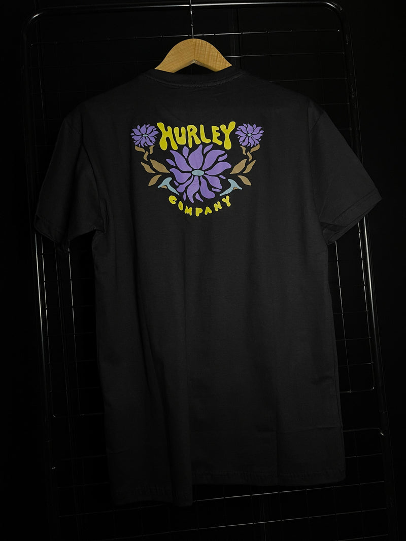 CAMISETA HURLEY 'FLOWERS' - PRETO