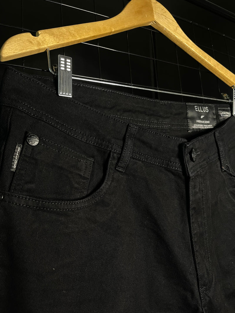 BERMUDA JEANS ELLUS - PRETO