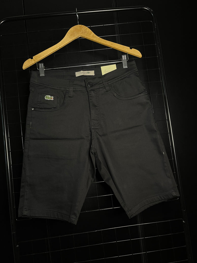 BERMUDA JEANS LACOSTE 'BASIC' - PRETO