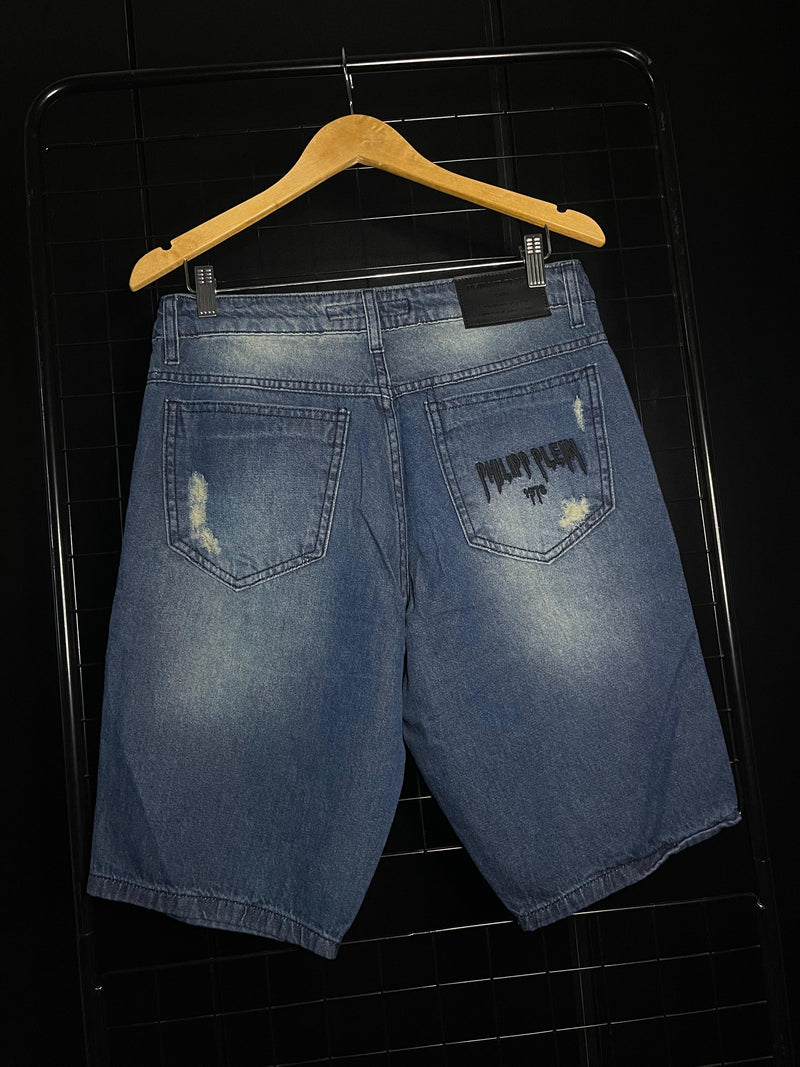 BERMUDA JEANS PHILLIP PLEIN BORDADO