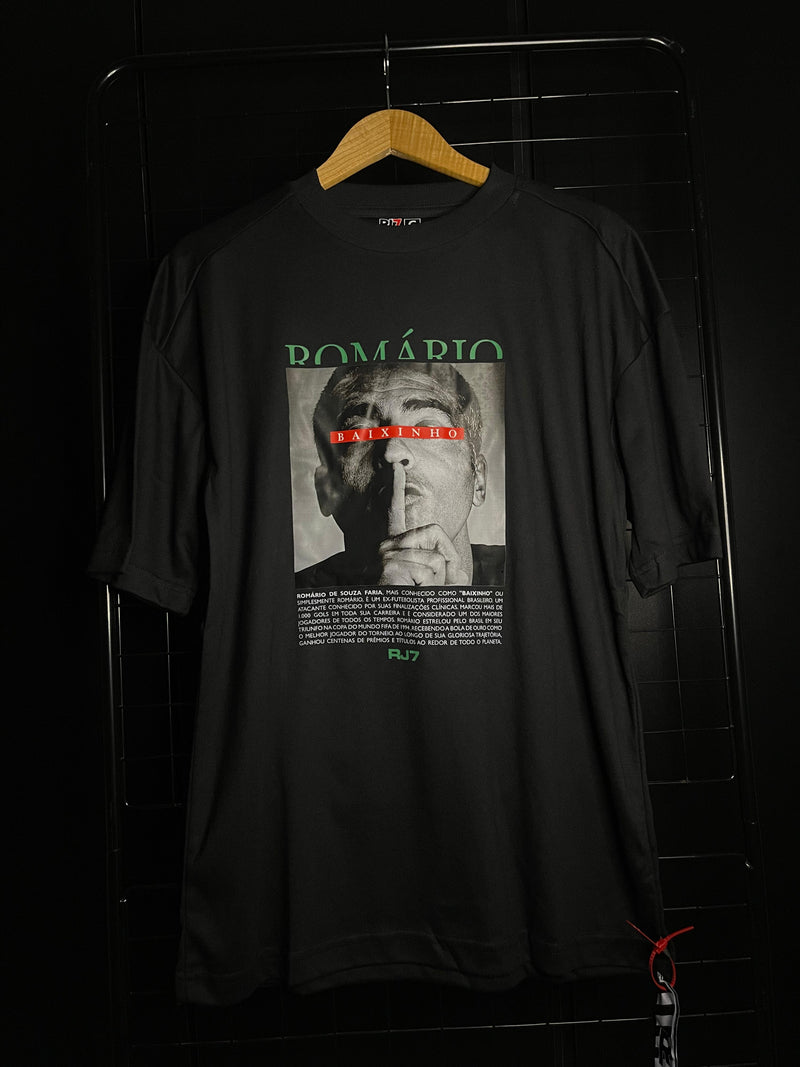 CAMISETA OVERSIZED ROMÁRIO - PRETO