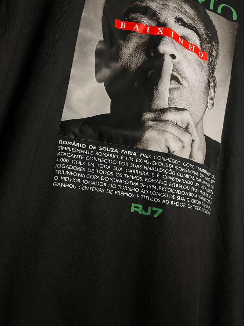 CAMISETA OVERSIZED ROMÁRIO - PRETO